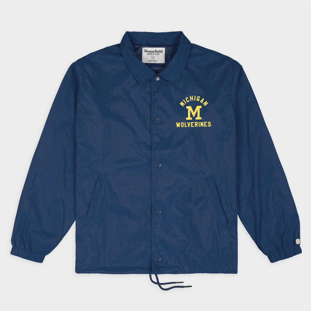 Michigan Wolverines Block M Coaches Jacket - A Timeless Tribute to Football Heritage
