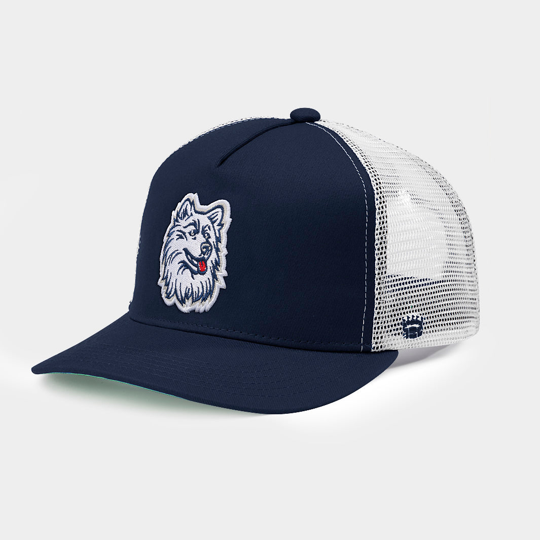 UConn Vintage Adorable Husky Trucker Hat