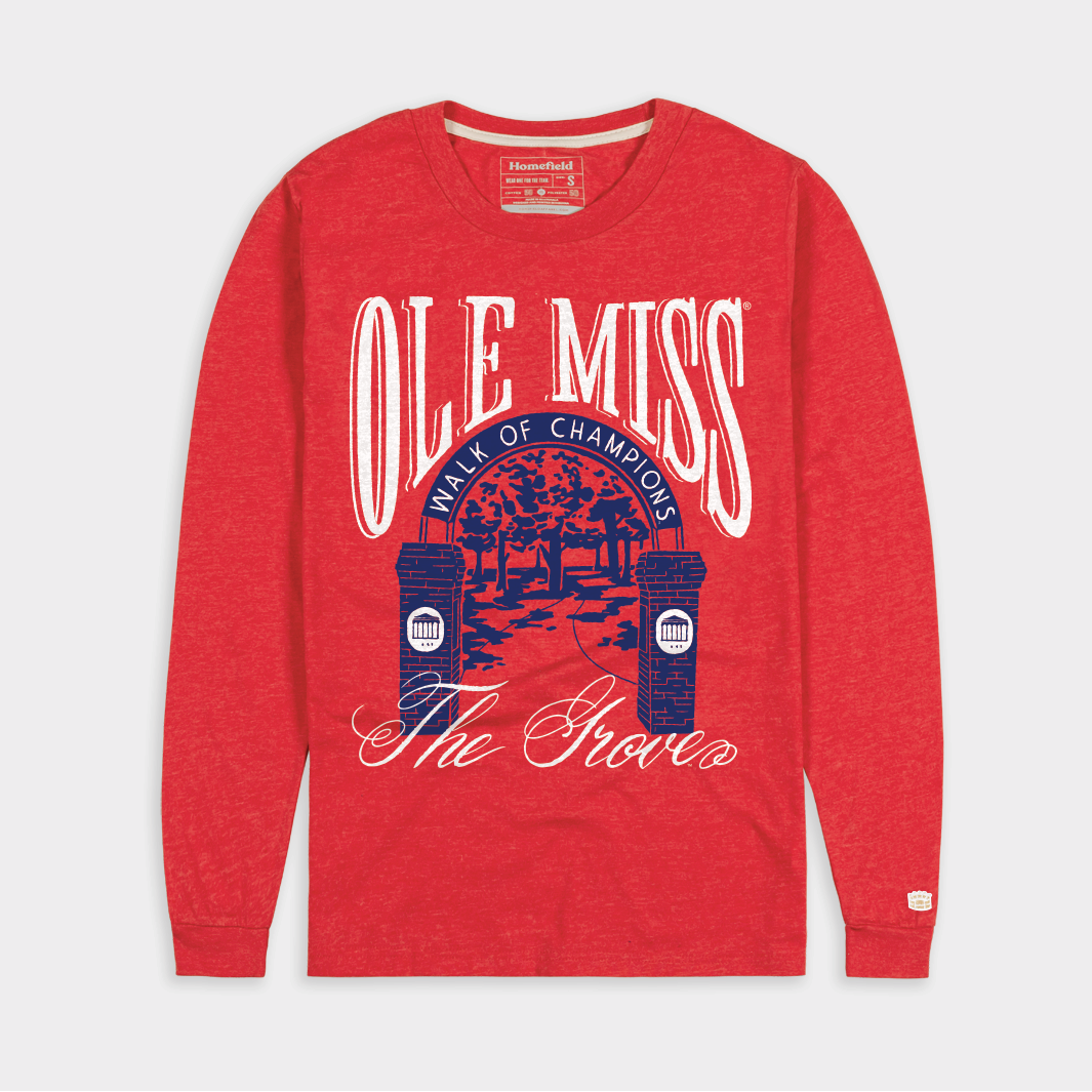 Ole Miss Walk of Champions Long Sleeve Shirt - The Grove