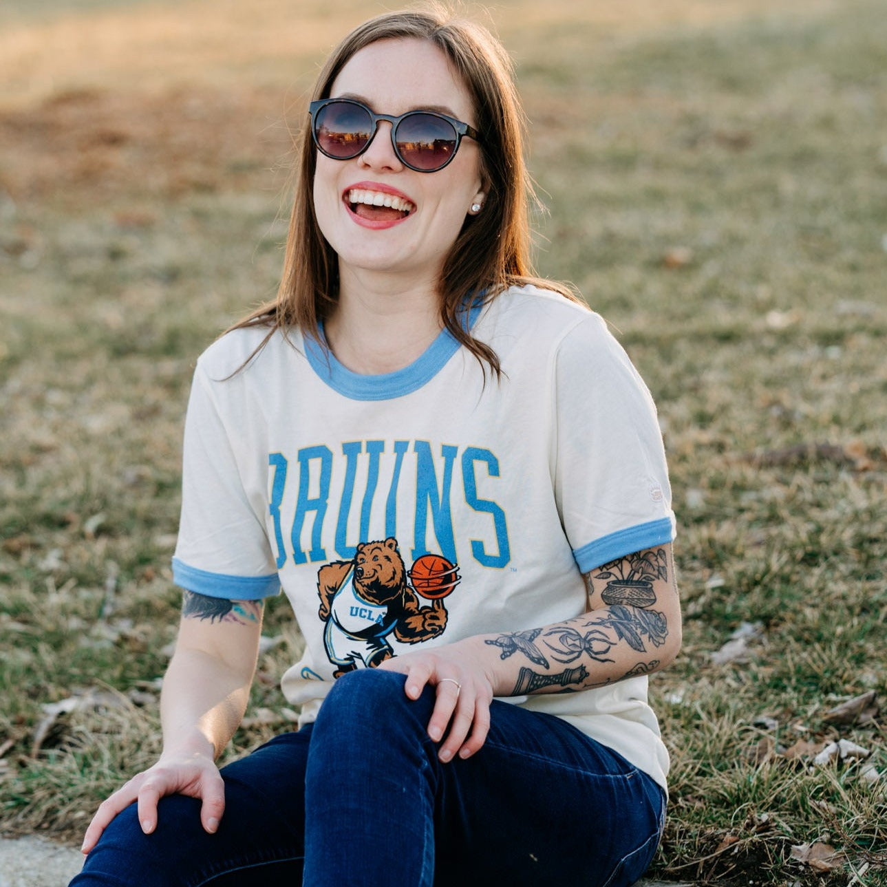 Champion UCLA Bruins Basketball Ringer Tee