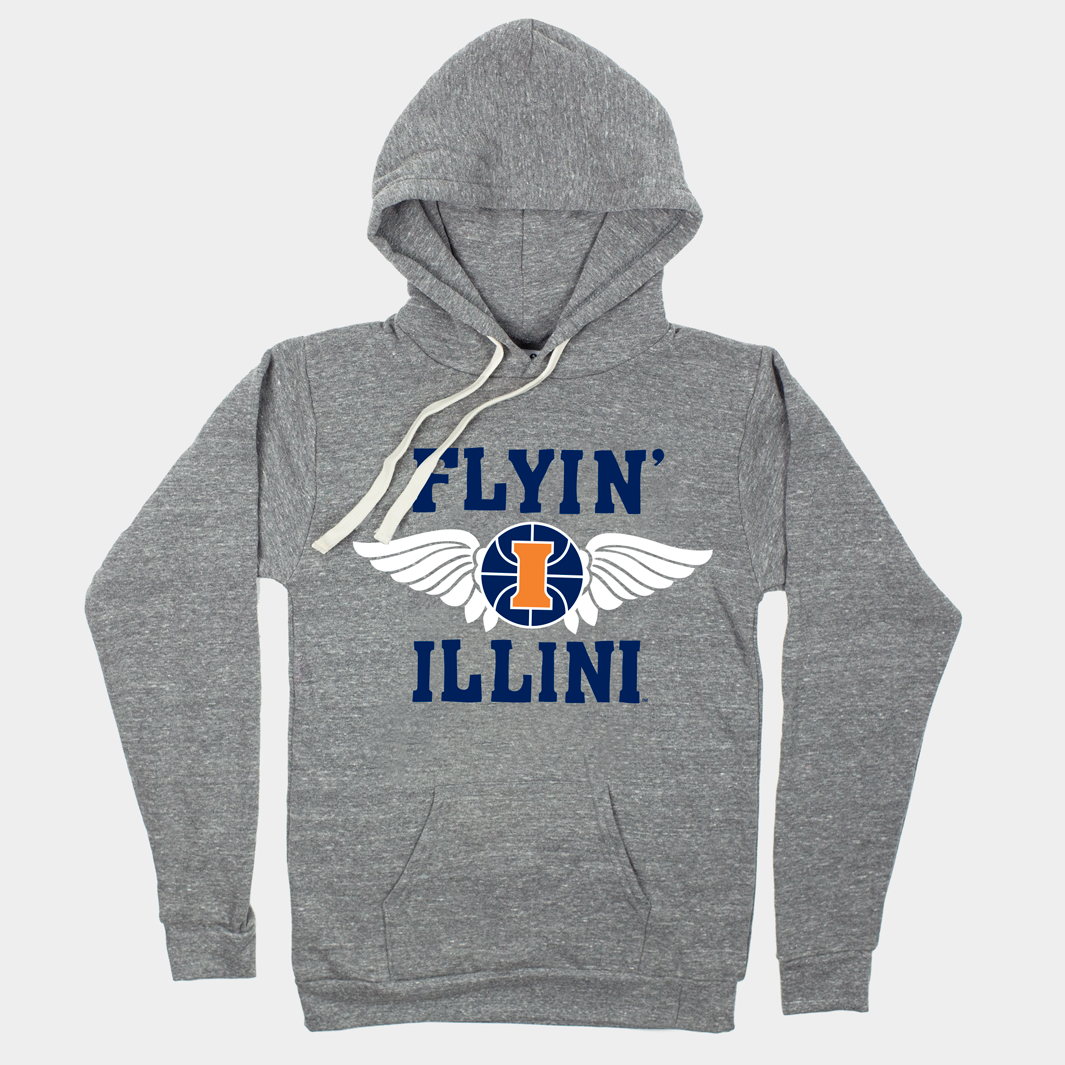 1989 Vintage Flyin' Illini Hoodie - A Tribute to Basketball Legends