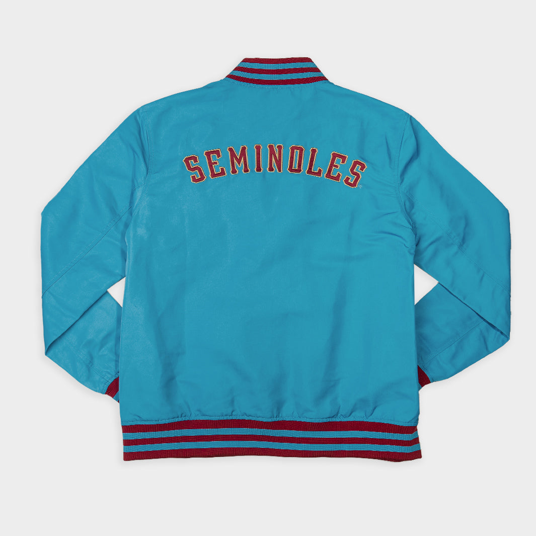 Honor Florida State's Seminole Heritage Turquoise Bomber Jacket