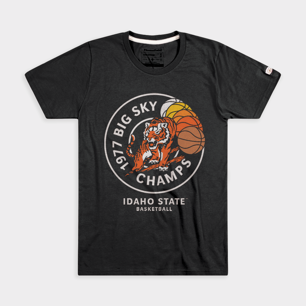 Idaho State 1977 Big Sky Champs Basketball Tee - Celebrate a Historic Win!