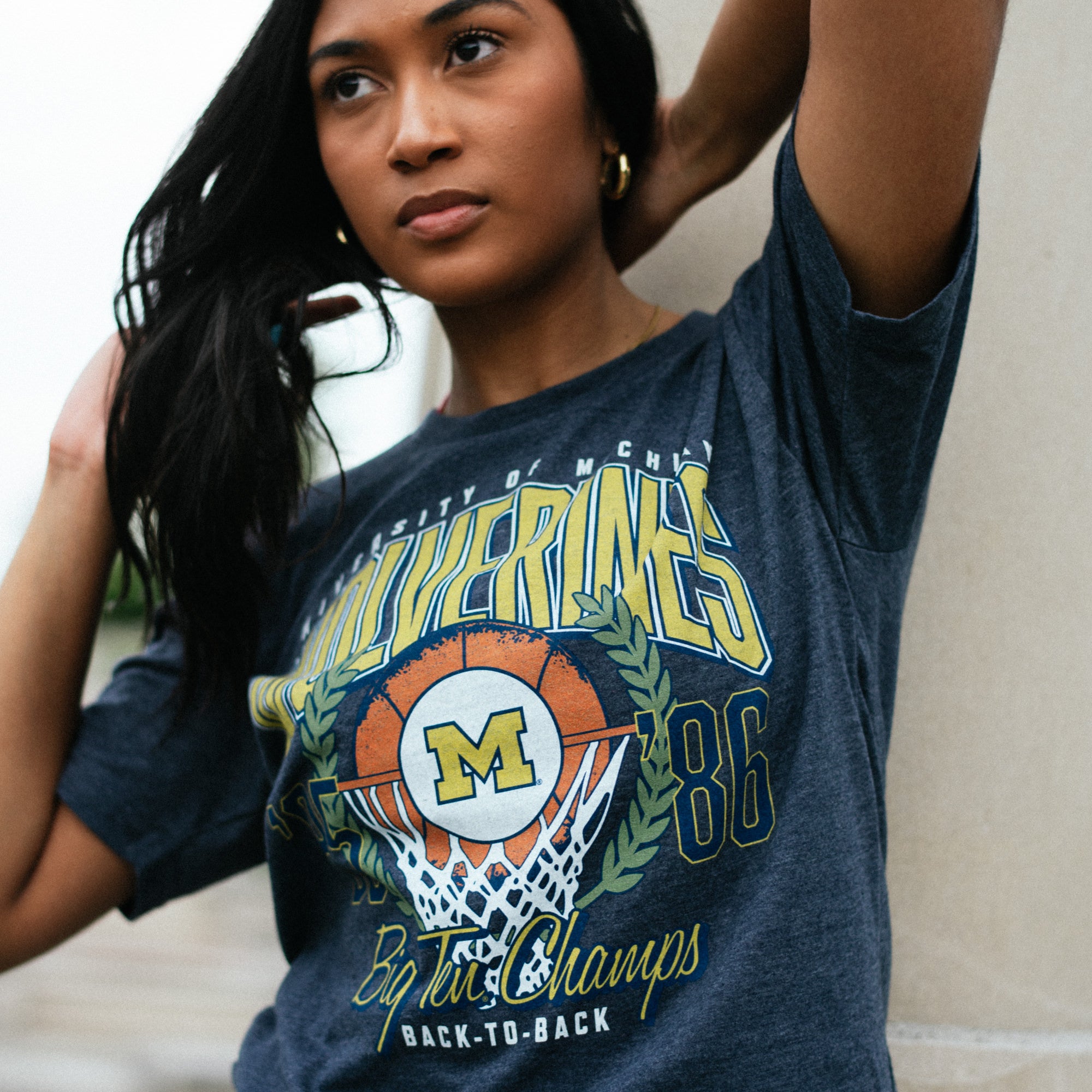 Champions Tee: Michigan Basketball's 1985 - 86 Big Ten Glory