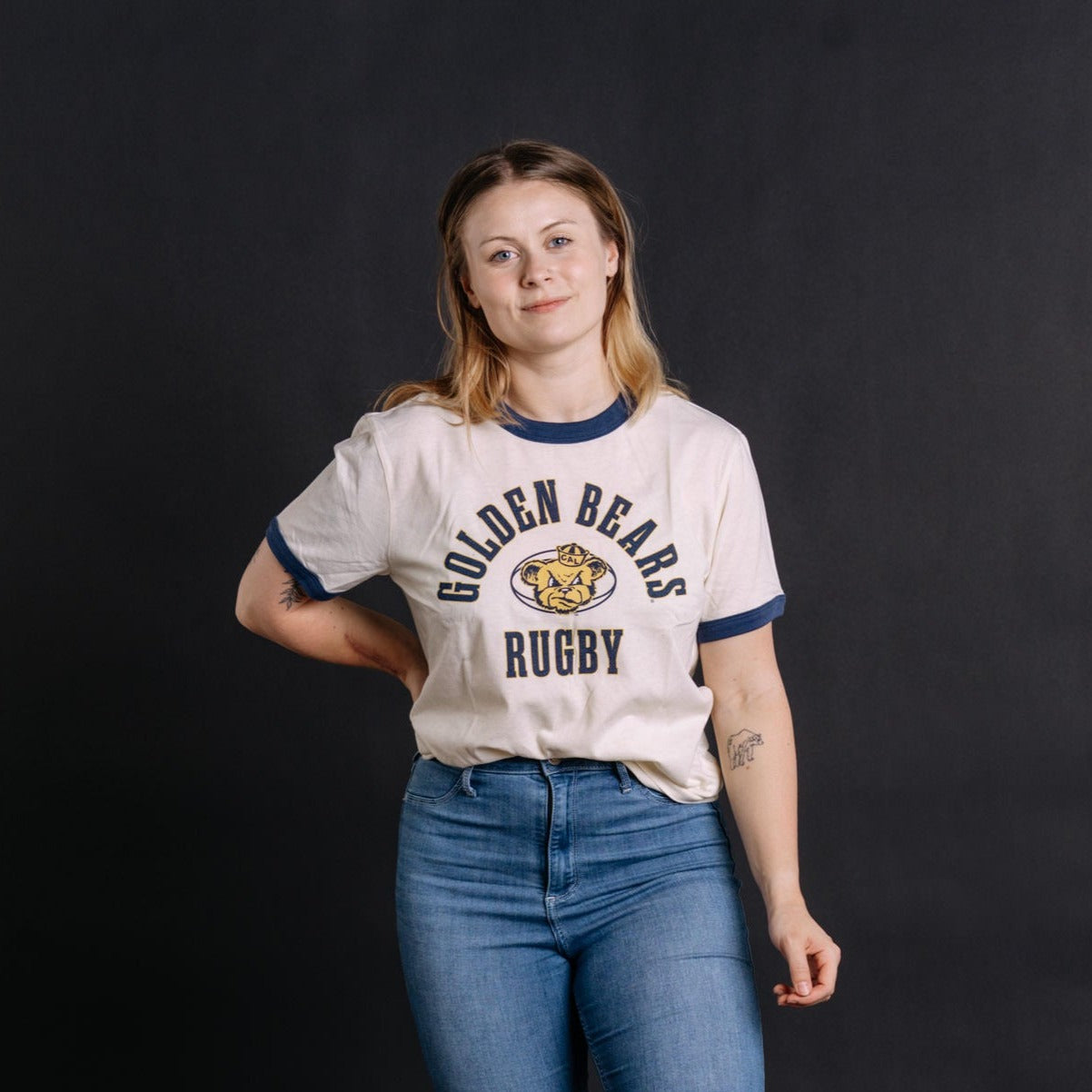 Show Your Cal Pride with the Golden Bears Rugby Ringer Tee