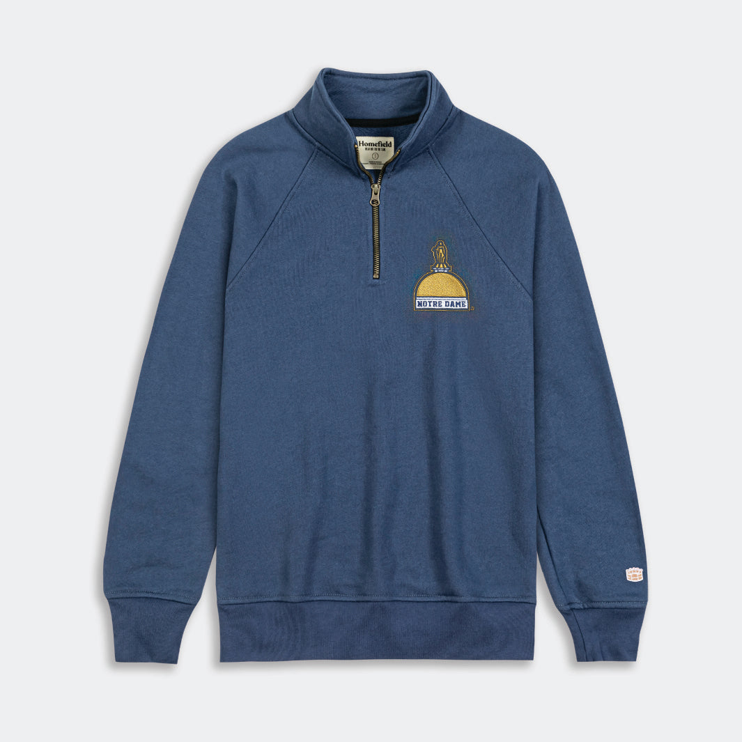 Notre Dame Vintage Golden Dome Quarter Zip - A Timeless Tribute