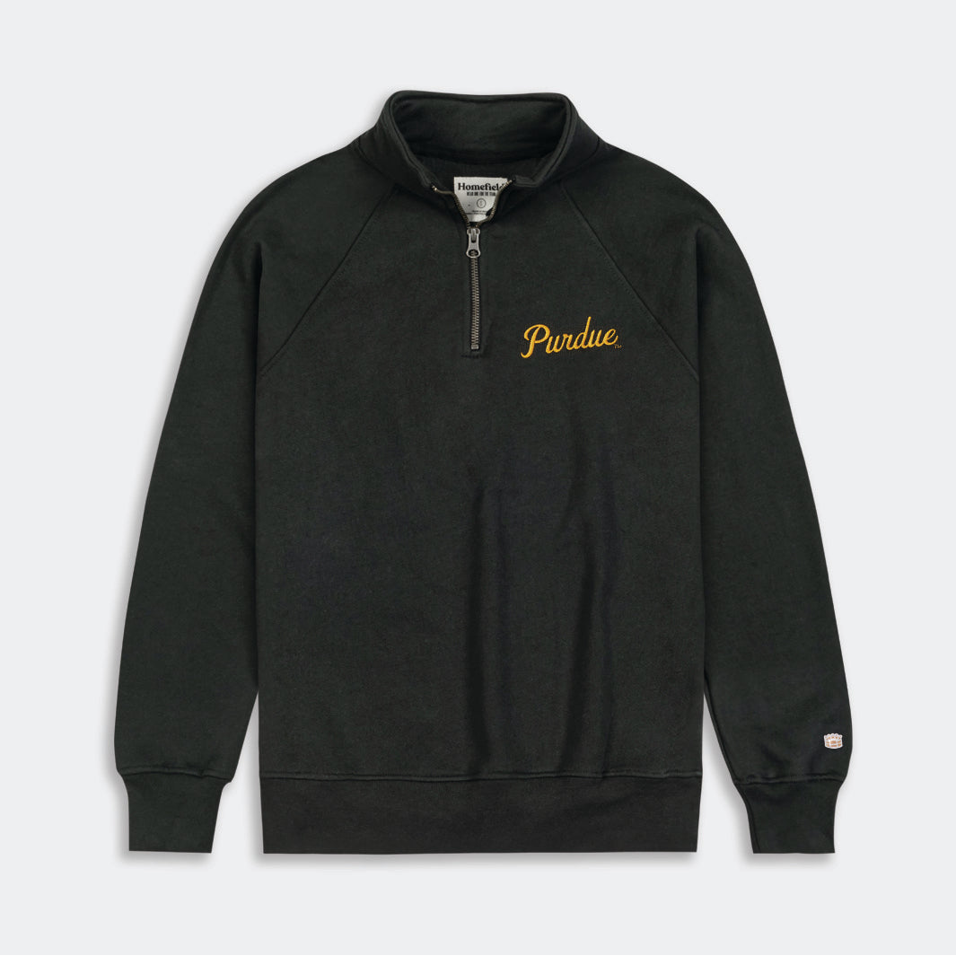 Purdue Boilermakers Retro Script Quarter Zip - A Tribute to Tradition