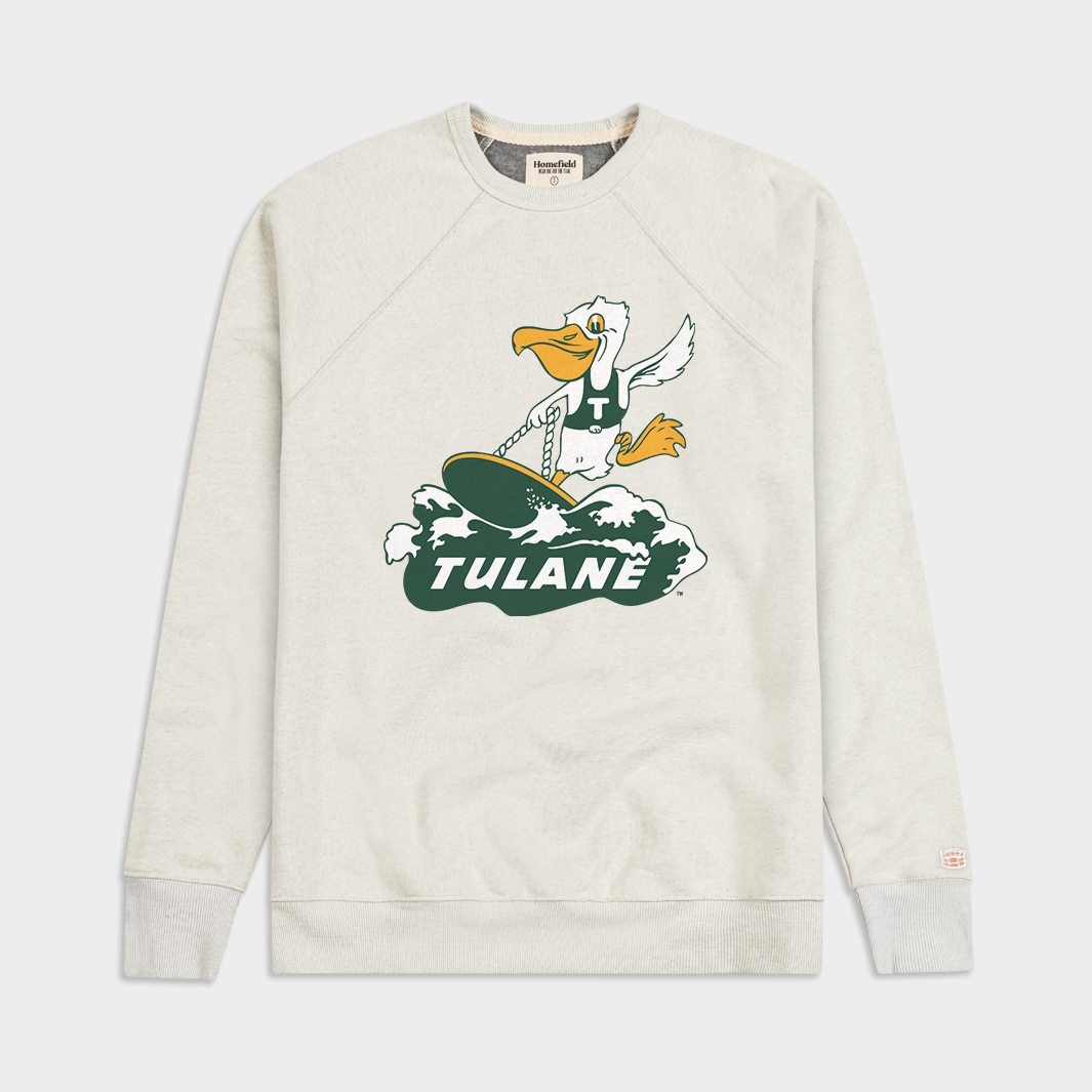 Vintage Tulane University Crewneck - A Must-Have for Alumni and Fans!