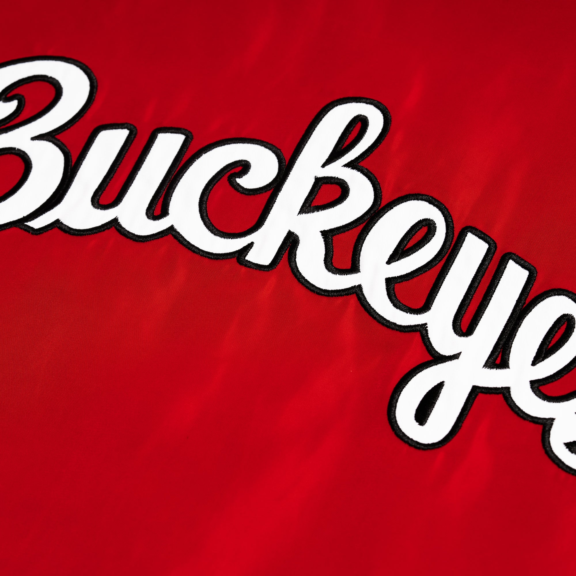 Show Your Ohio State Pride with Vintage Buckeyes Script Bomber Jacket