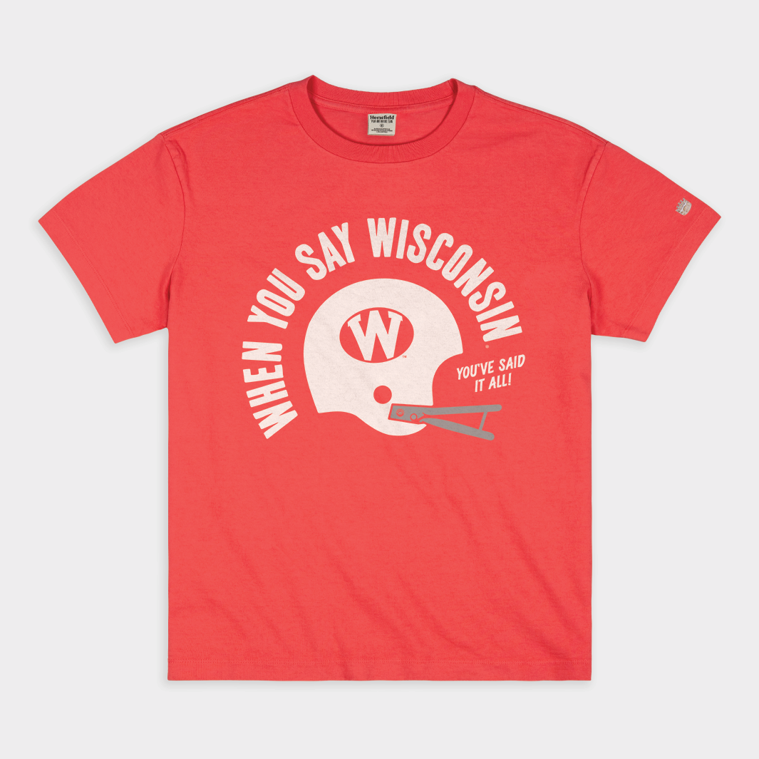 Wisconsin Vintage Heavyweight Tee - Show Your Badger Pride!