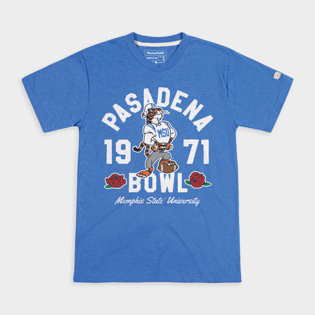 1971 Pasadena Bowl Roses Tee - Memphis State