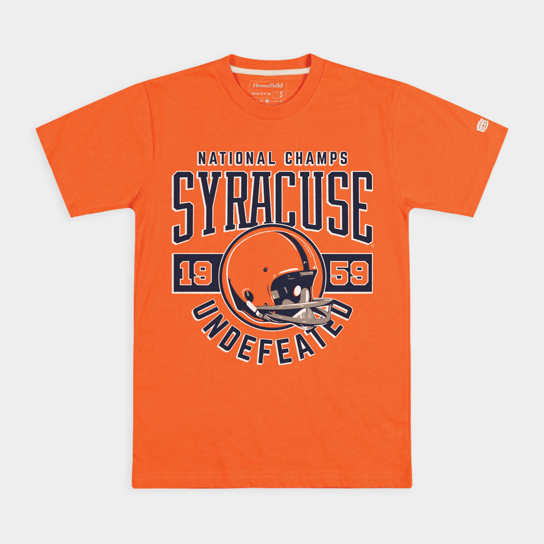 Syracuse Football 1959 Undefeated National Champs Tribute Tee
