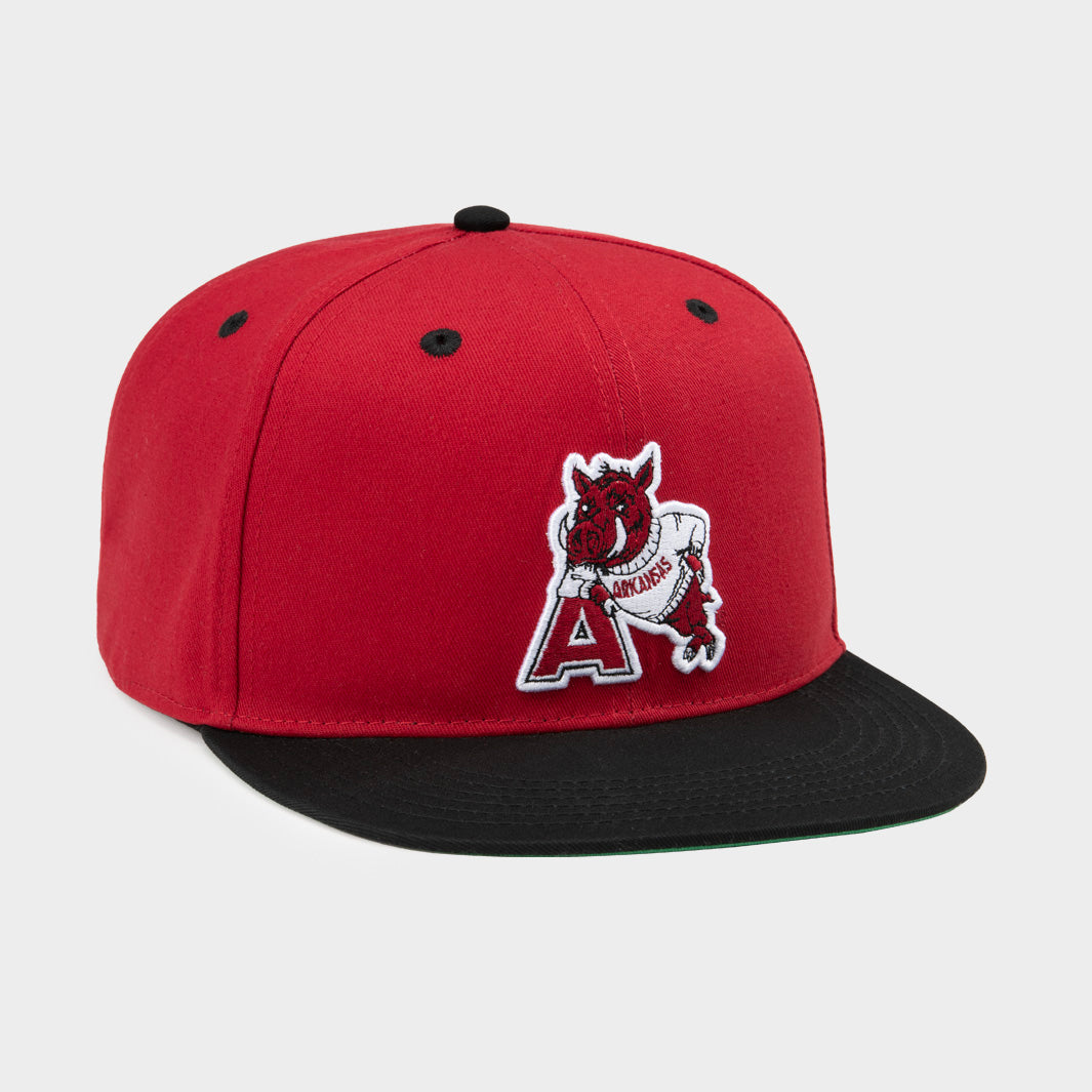 Arkansas Razorbacks Stylish Leaning Hog Snapback Hat