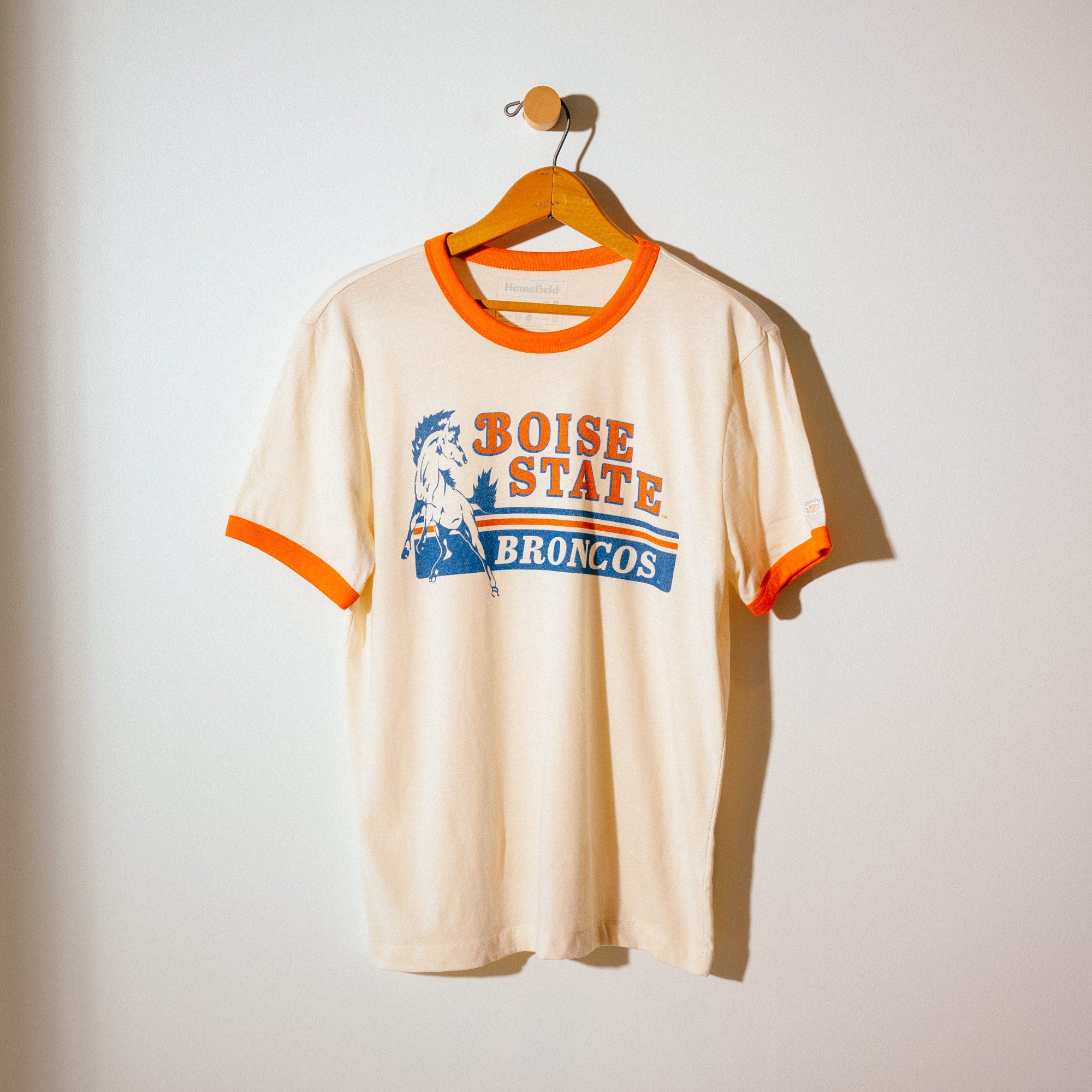 Retro Boise State Broncos Ringer Tee - A Blast from the Past