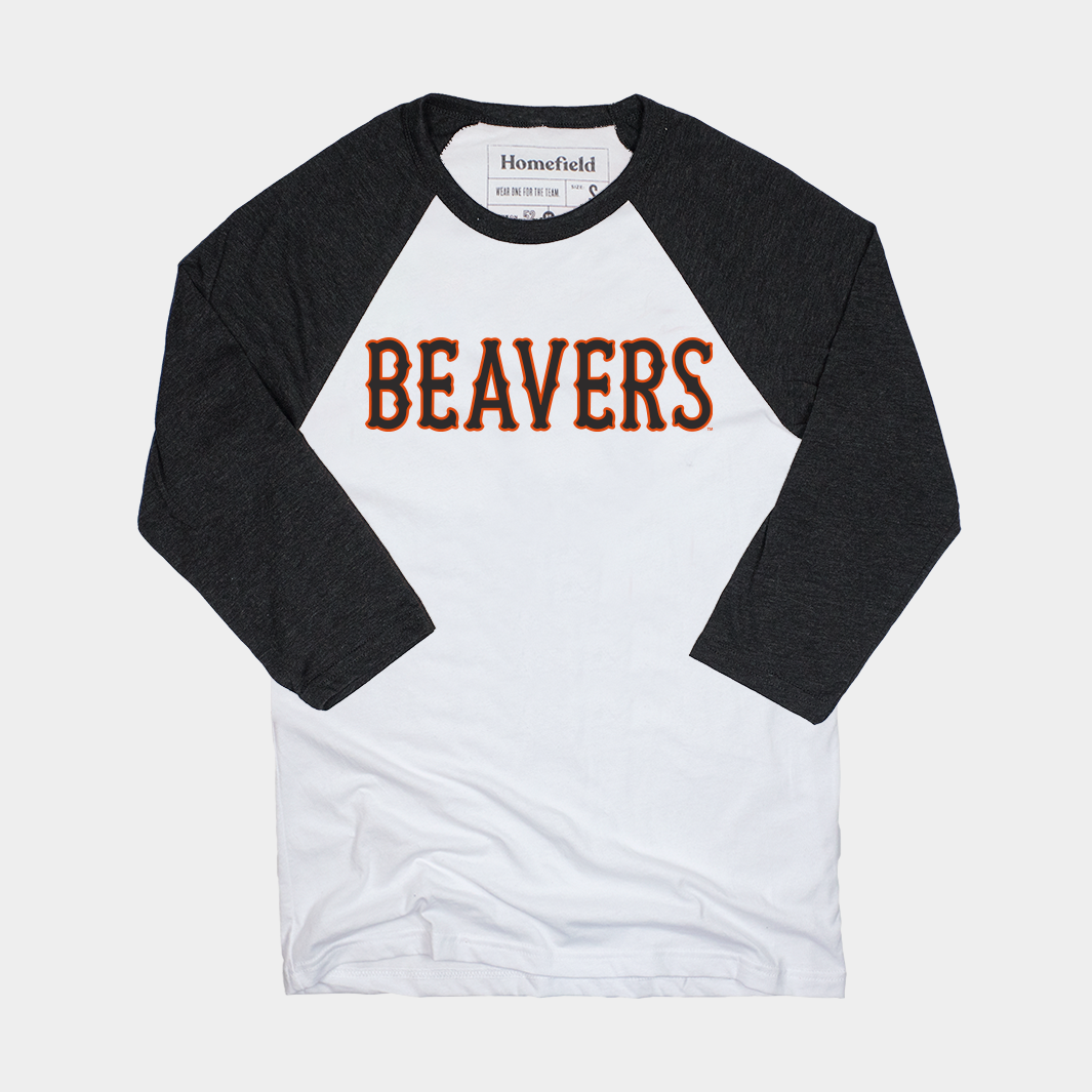 Show Your OSU Pride with This Vintage Beavers Baseball Uniform Tee