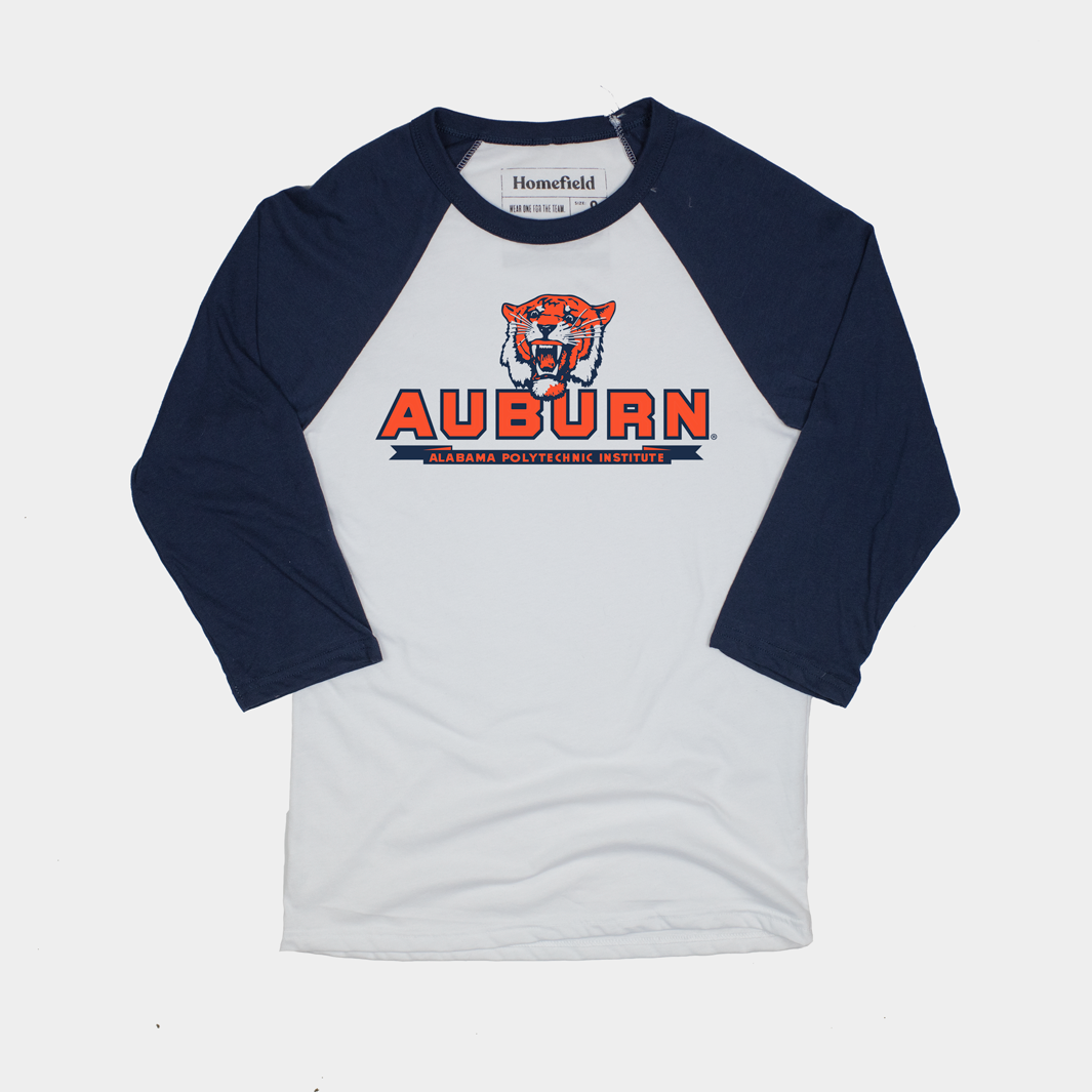 Auburn University Vintage Baseball Tee