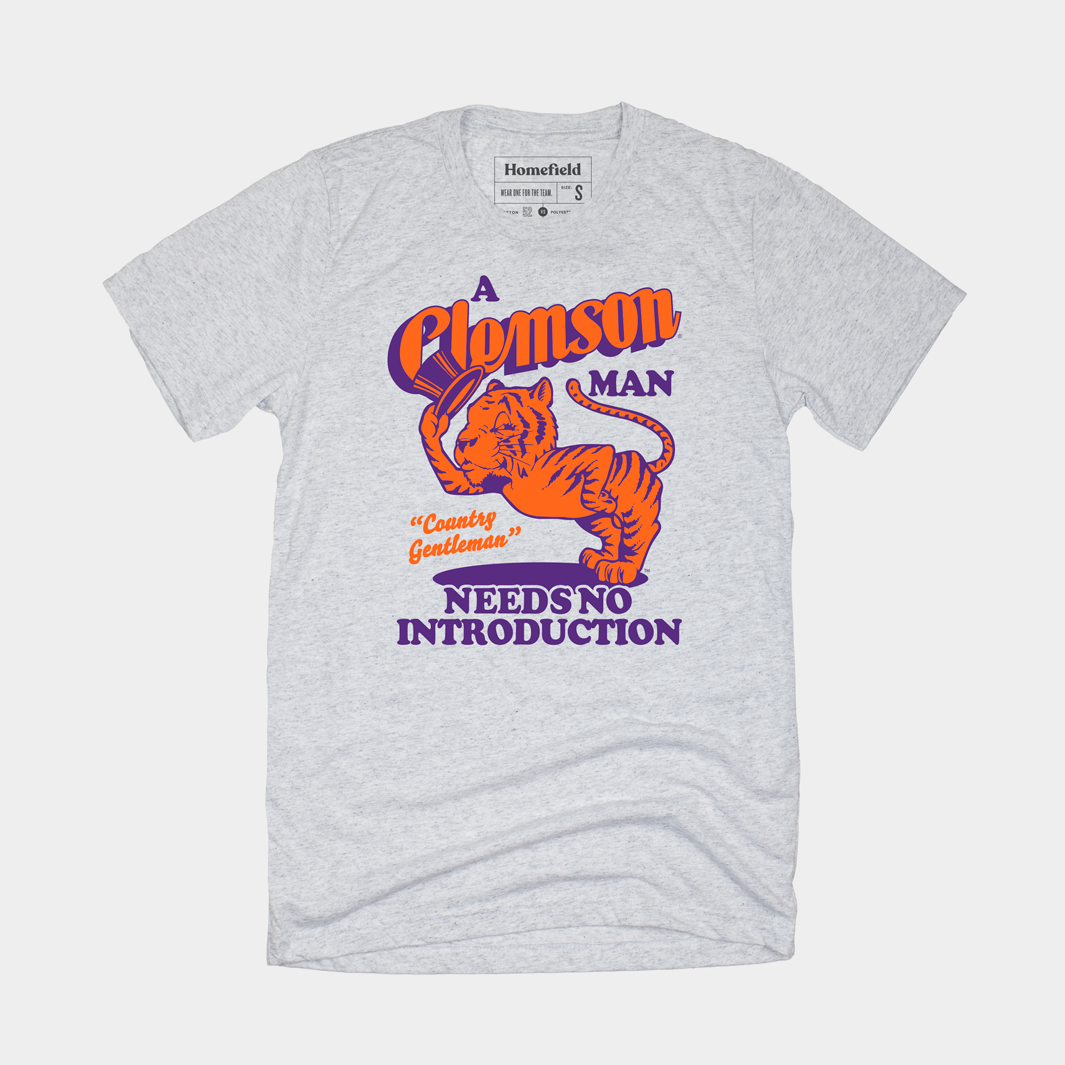 Retro 'A Clemson Man Needs No Introduction' Tee - Celebrate Tradition