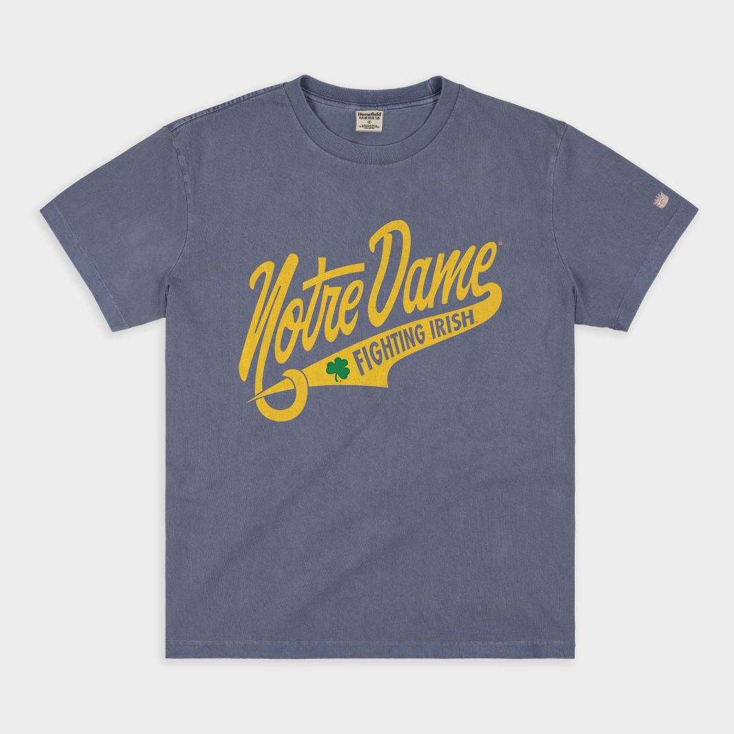 Notre Dame Retro Script Vintage Heavyweight T-Shirt