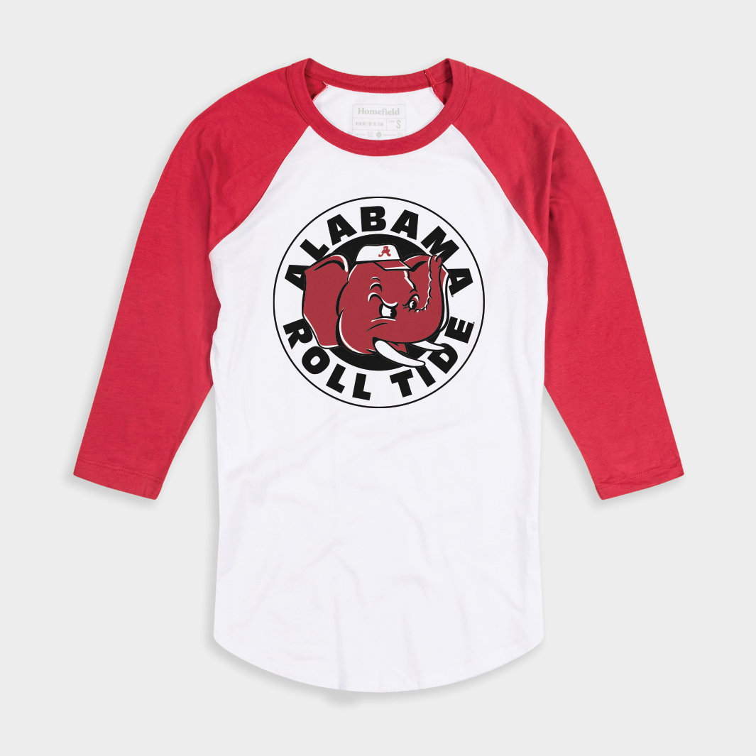 Roll Tide Alabama Vintage-Inspired Baseball Tee - Show Your Team Spirit!