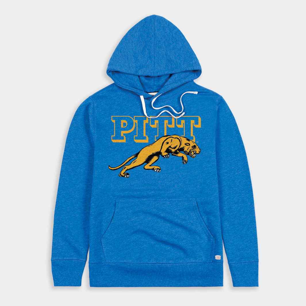 Vintage Pitt Leaping Panther Hoodie - A Must-Have for Panthers Fans!