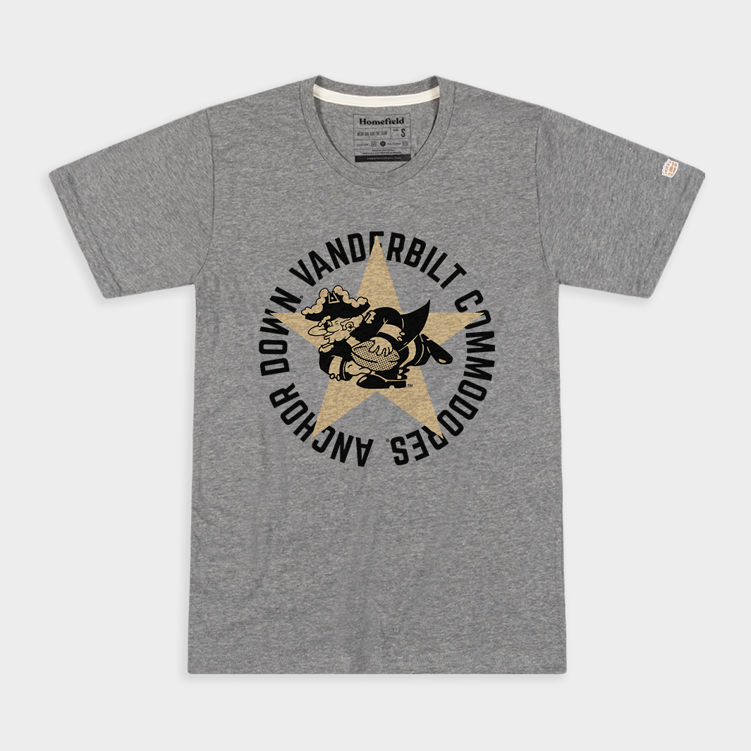 Show Your Vandy Pride with Vintage Anchor Down Vanderbilt T-Shirt
