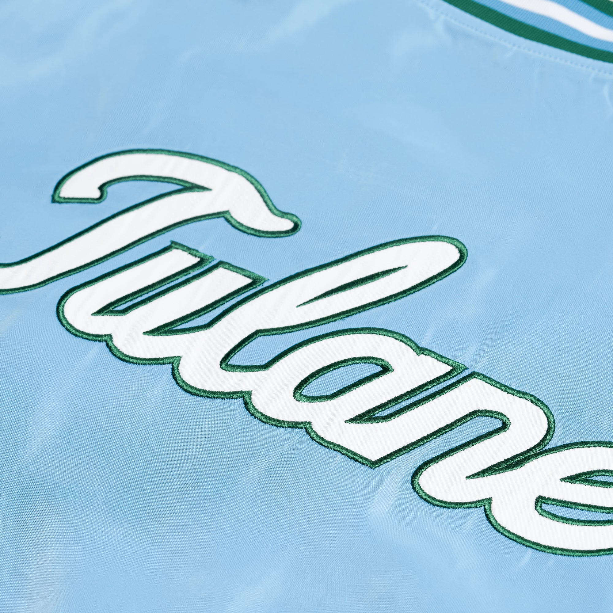 Tulane Green Wave Vintage-Inspired Script Bomber Jacket - Stand Out in Style!