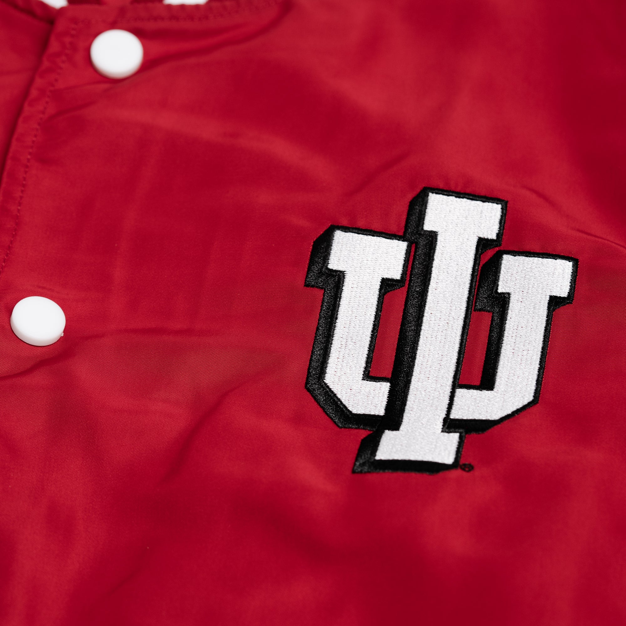 IU Hoosiers Vintage-Inspired Drop Shadow Logo Bomber Jacket