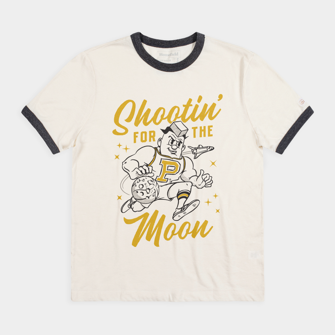 Purdue Basketball Dream Big Ringer Tee