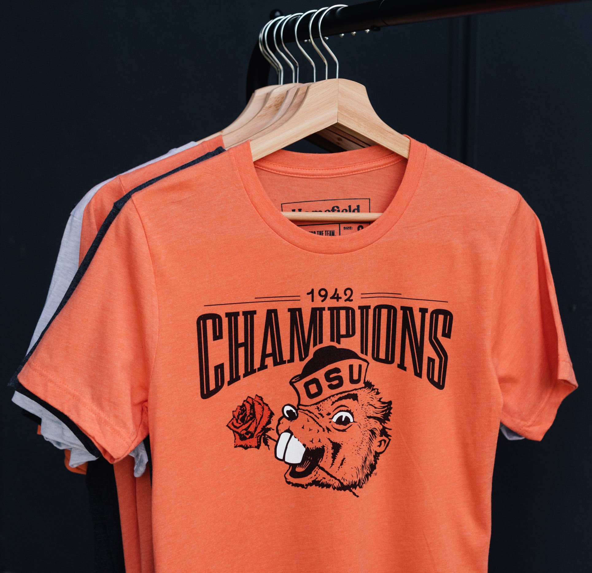 1942 Oregon State ¡°Men of Roses¡± Championship Tee