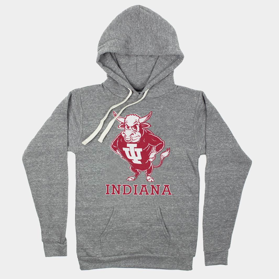 Retro IU Hoosiers Bison Mascot Hoodie - A Must-Have!