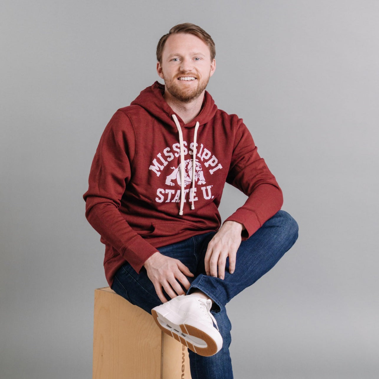 Relive the 80s with Our Maroon Mississippi State Hoodie