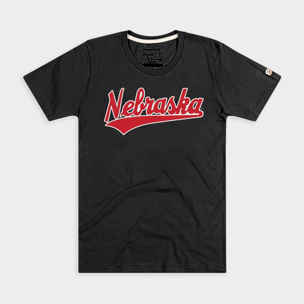 Show Your Love for Nebraska Volleyball with This Script Tee