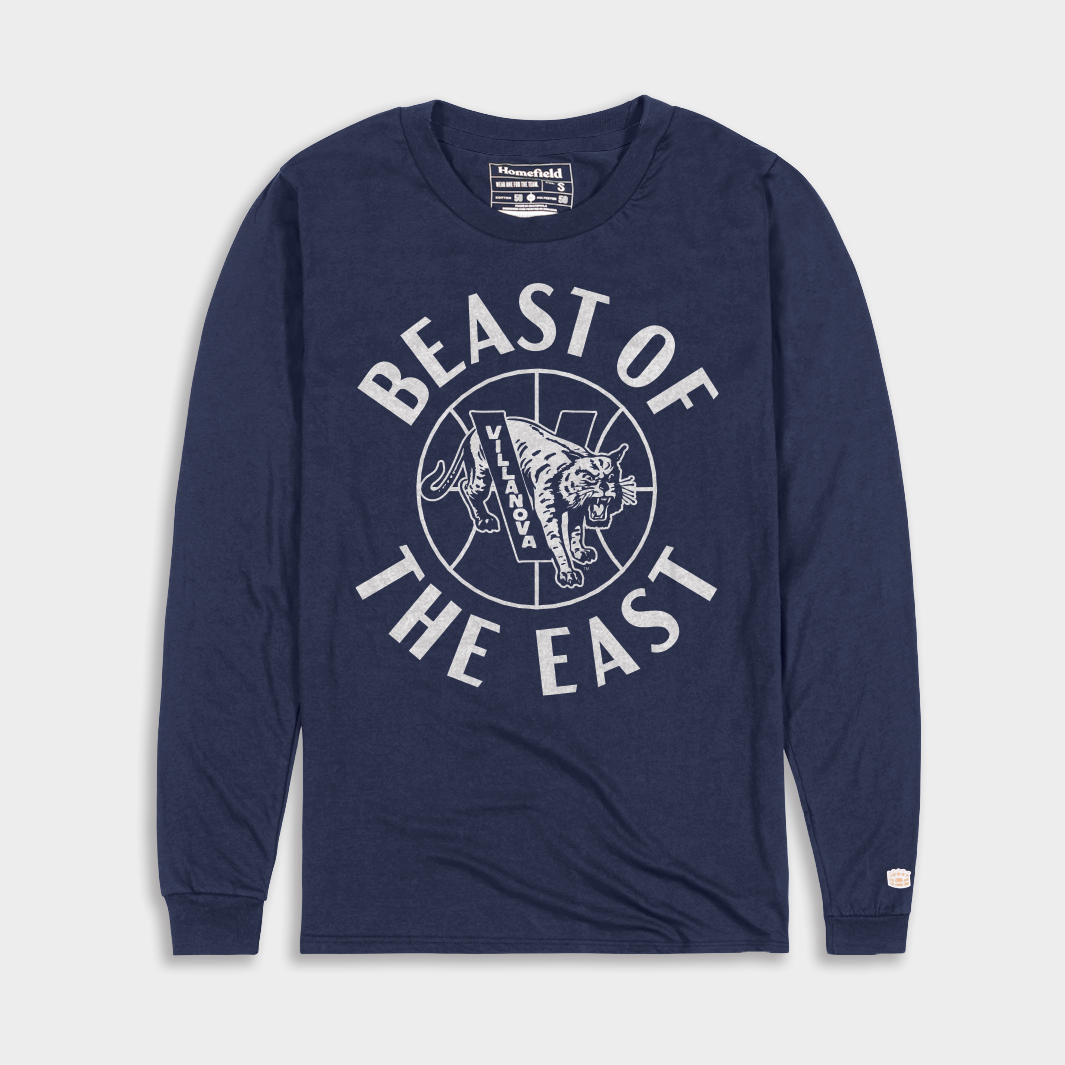 Villanova Basketball: The Fierce Beast of the East Long Sleeve