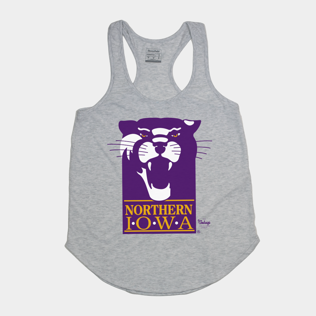 Roaring Panther: 1980's Northern Iowa Logo Tank Top