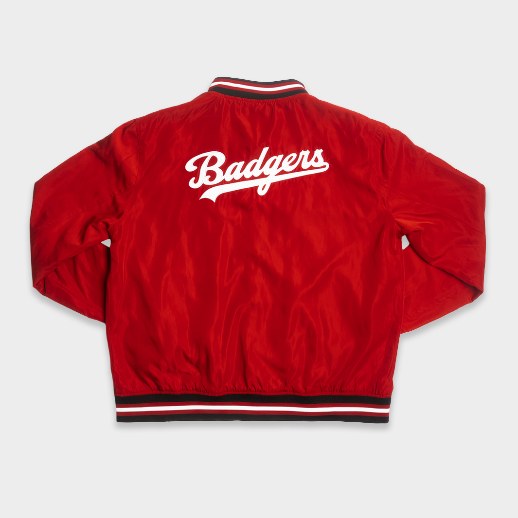 Wisconsin Badgers Timeless Script Bomber Jacket - A Must-Have for Fans!