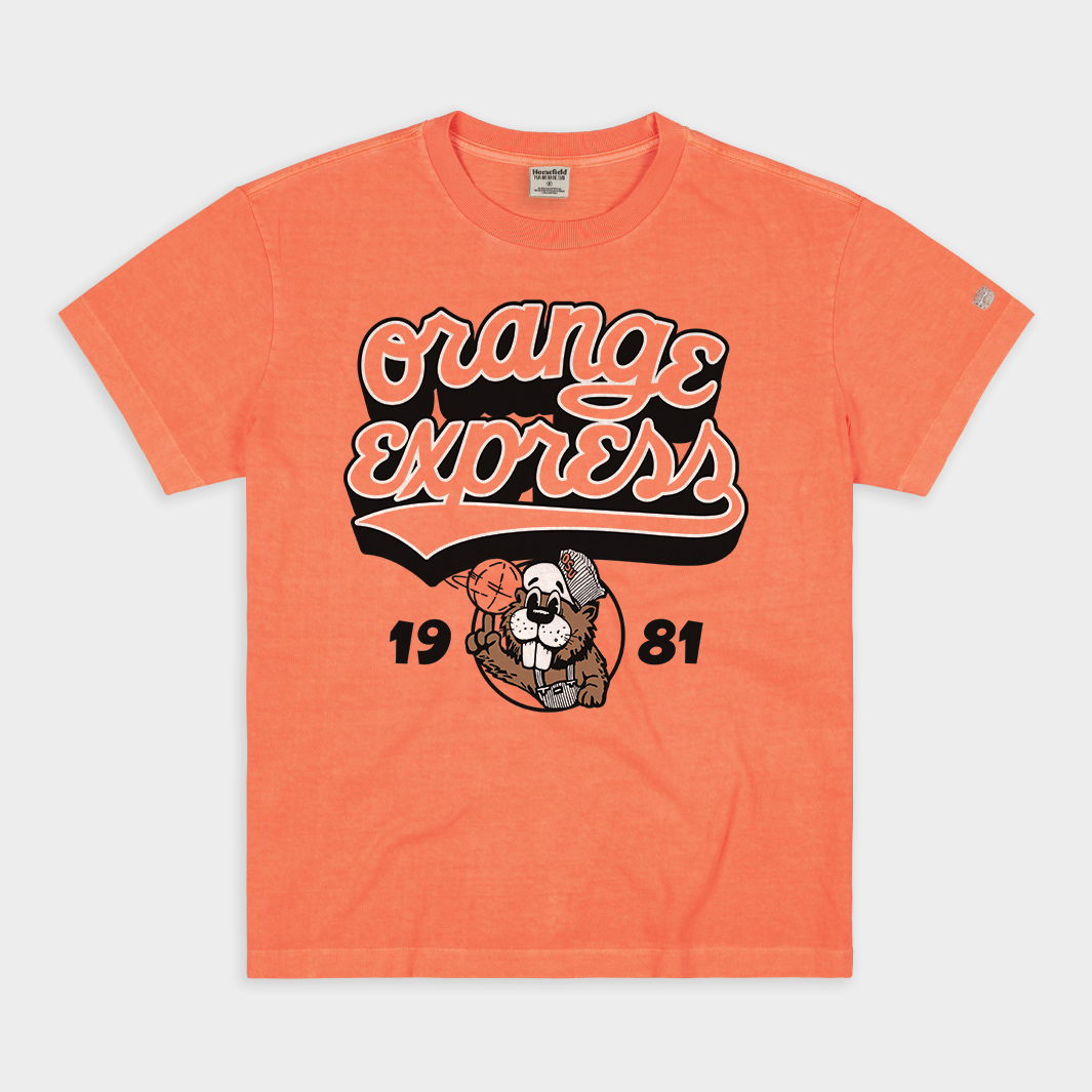 1981 OSU Basketball Vintage Heavyweight Tee - Orange Express Tribute