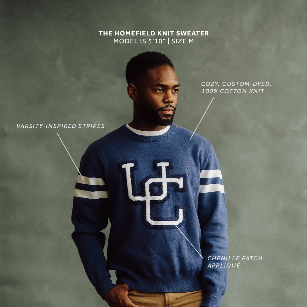 Show Your Husky Pride! UConn Vintage 'UC' Logo Knit Sweater