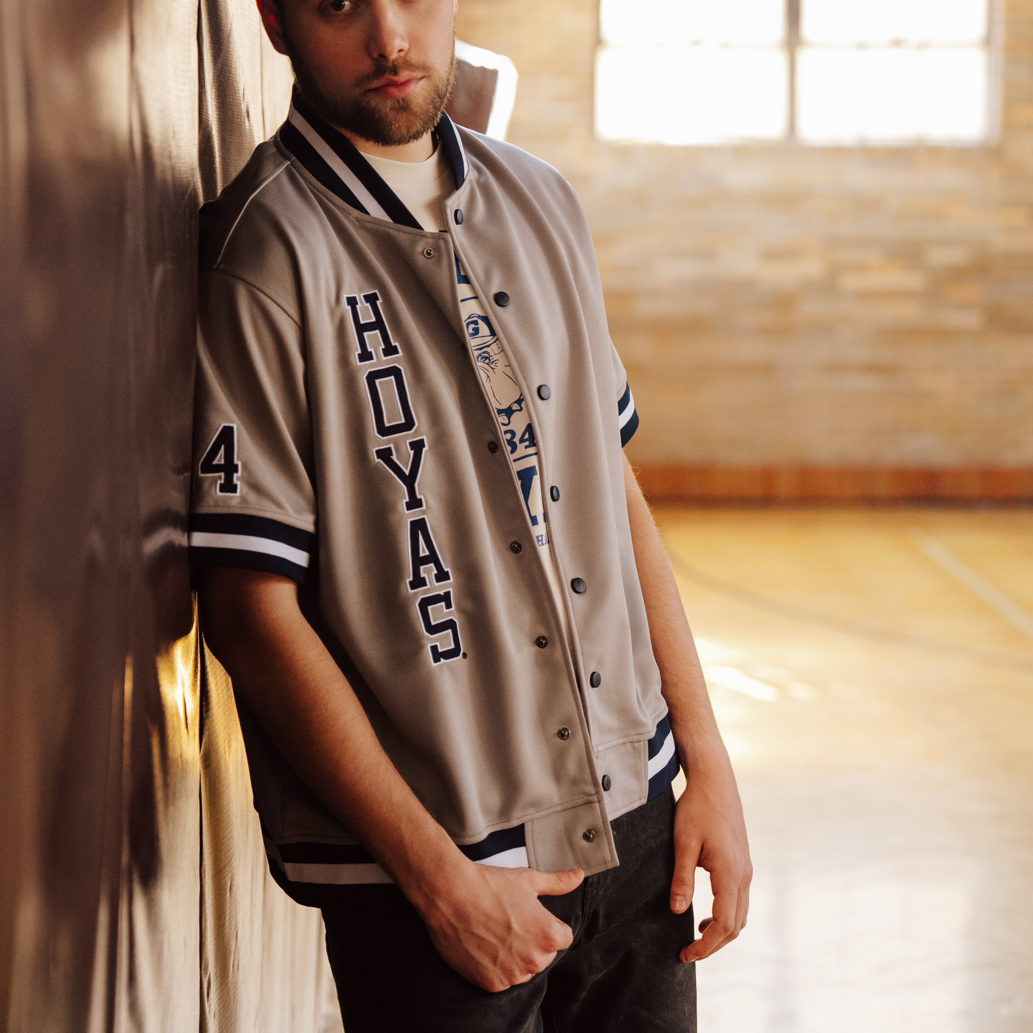 Champion 1984 Georgetown Hoyas Basketball Shooting Shirt