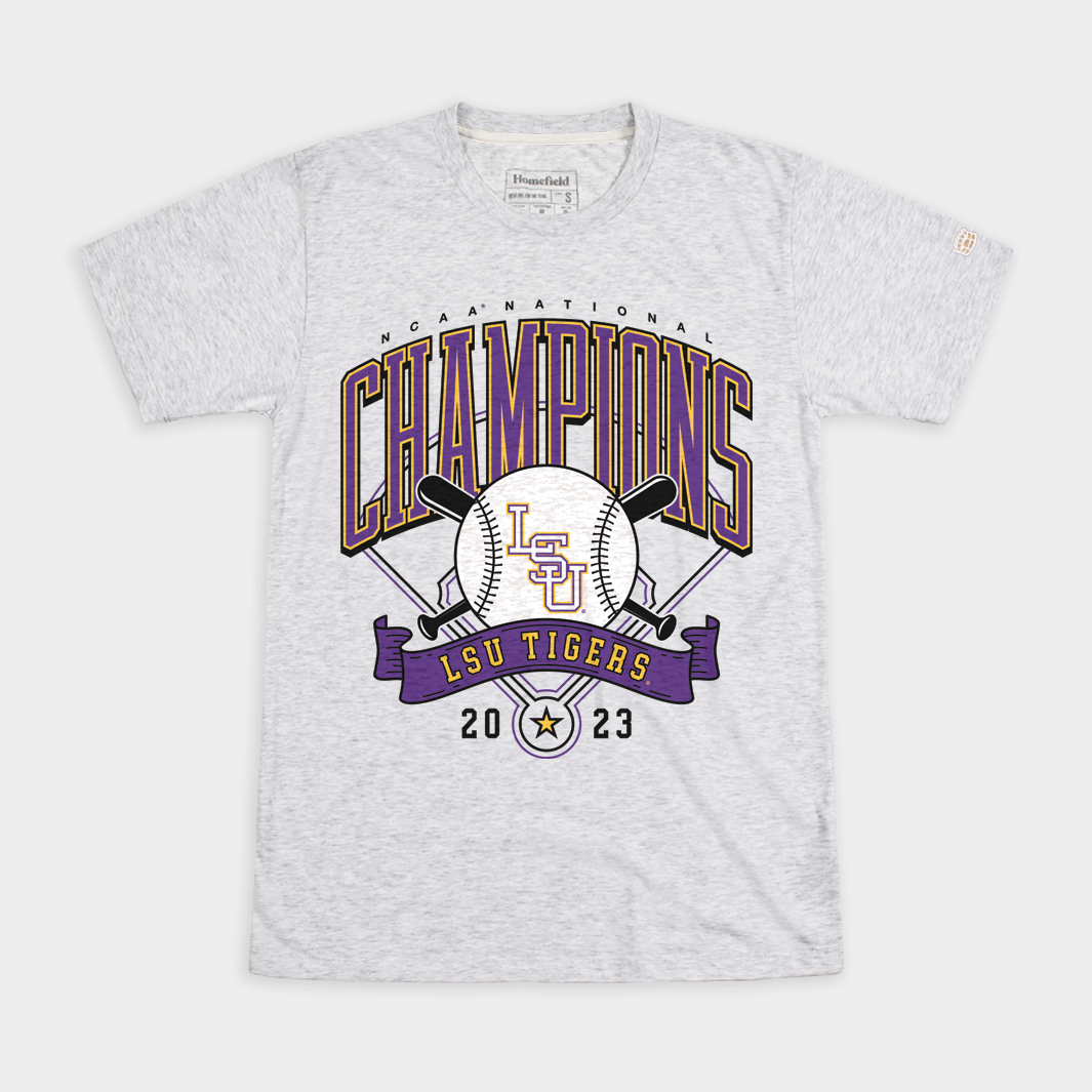 Celebrate LSU's 2023 NCAA Baseball Championship with this Ash Tee