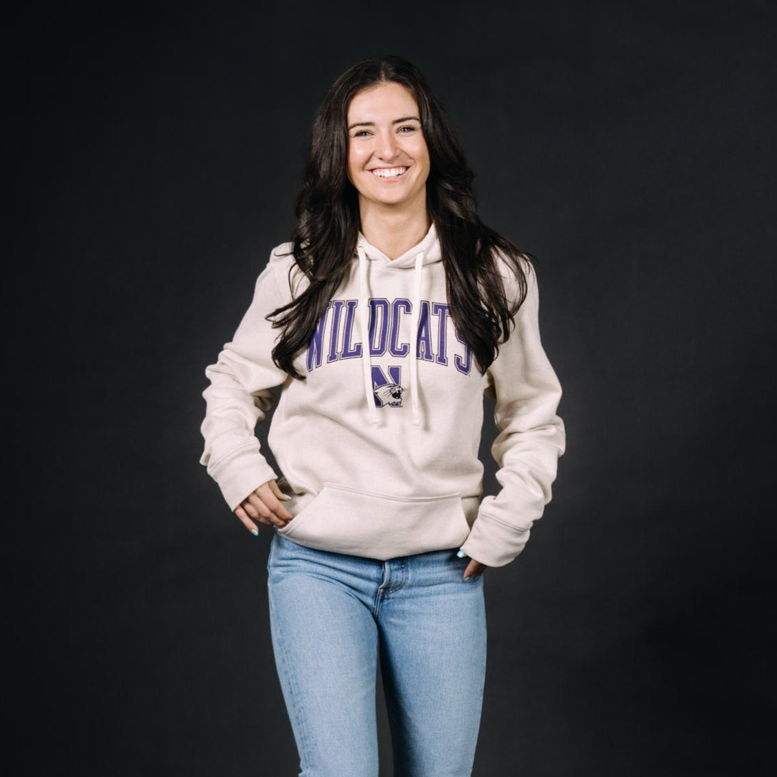 Northwestern Wildcats Retro Classic Logo Hoodie