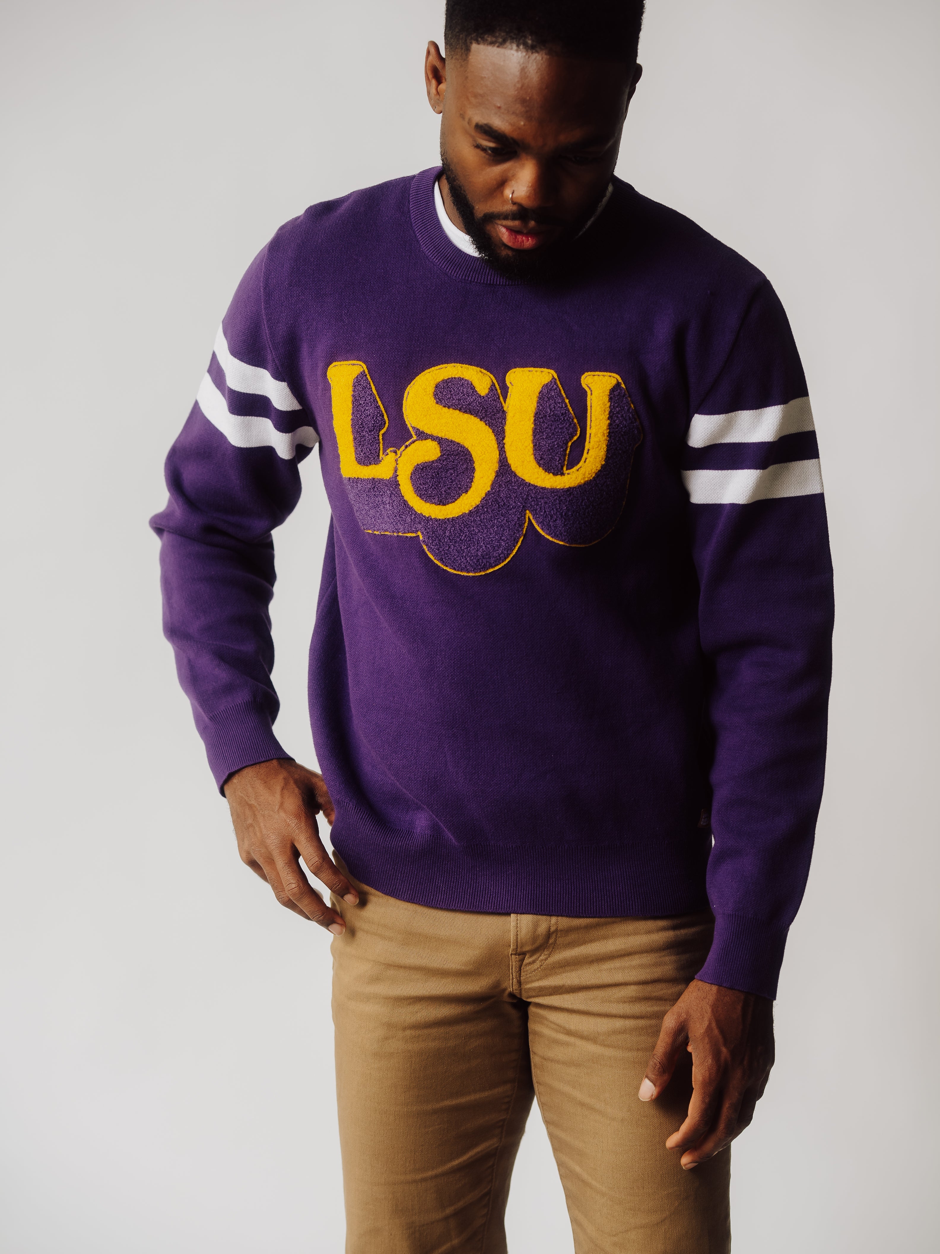 Show Your Pride with the LSU Tigers Vintage Logo Sweater