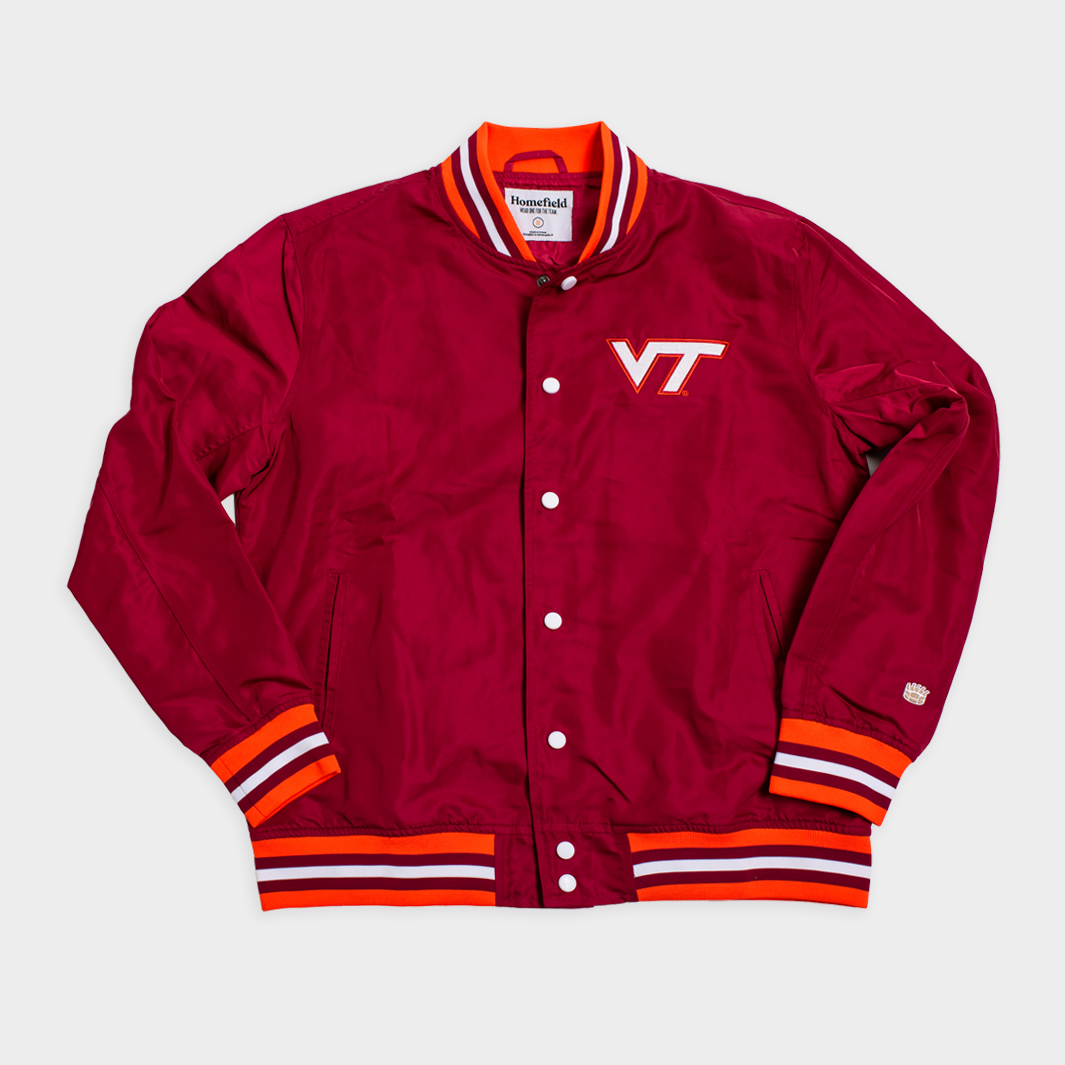 Virginia Tech Hokies Retro Script Bomber Jacket - A Timeless Tribute