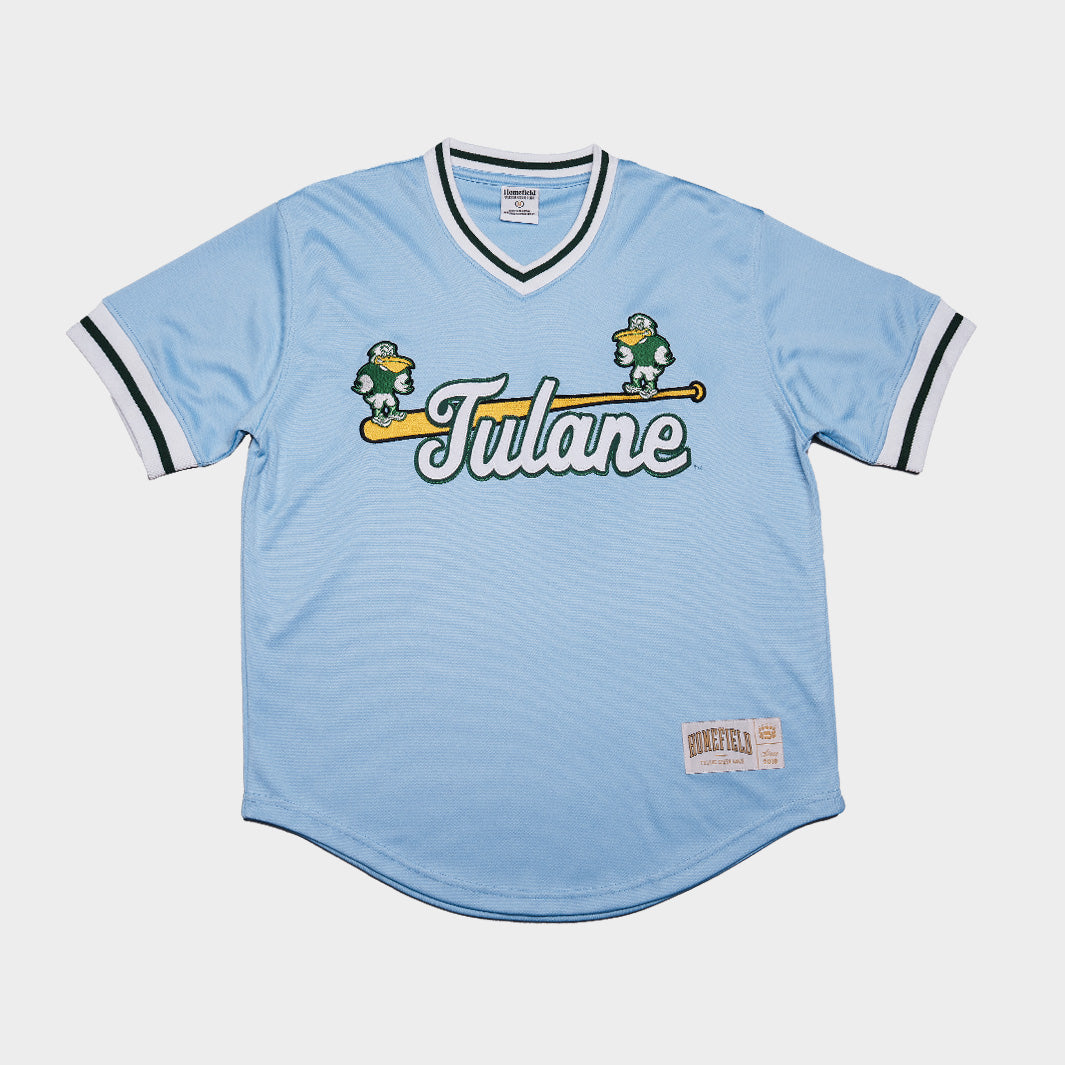 Vintage-Inspired Tulane Green Wave Baseball Pullover