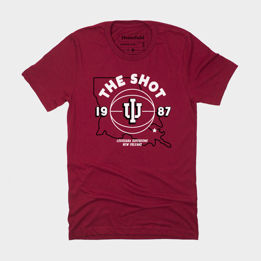 1987 Vintage IU Basketball National Champs Tribute Tee