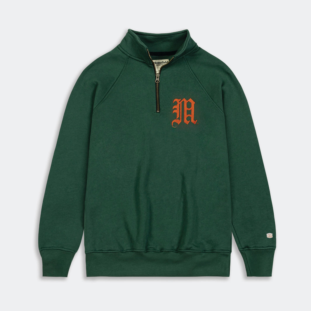 Show Your Miami Pride with This Vintage Baseball Quarter Zip