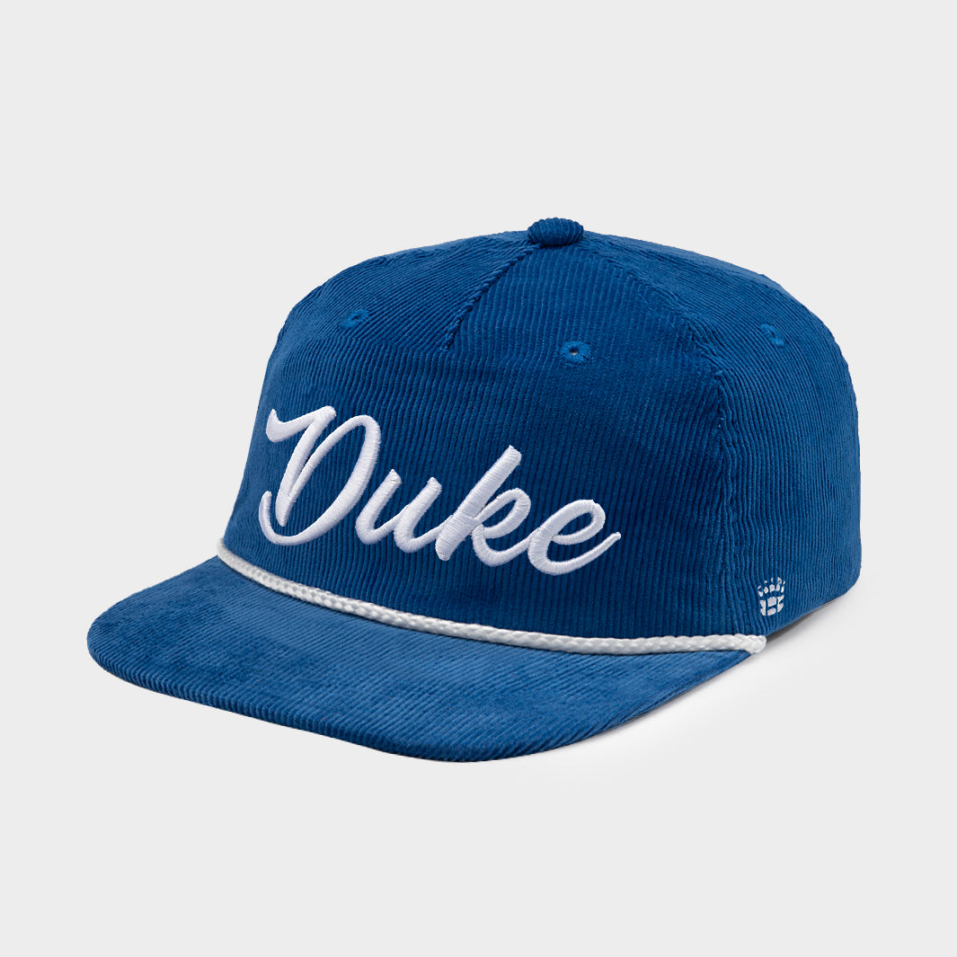 Duke Blue Devils Retro Script Corduroy Dad Hat - A Must-Have for Fans!