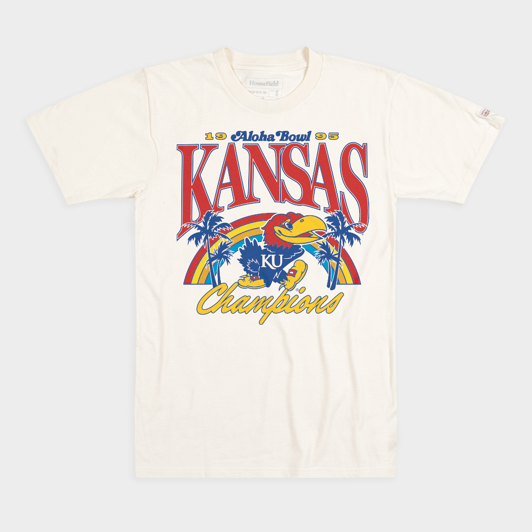 1995 Kansas Jayhawks Football Aloha Bowl Tee - Celebrate a Historic Win!