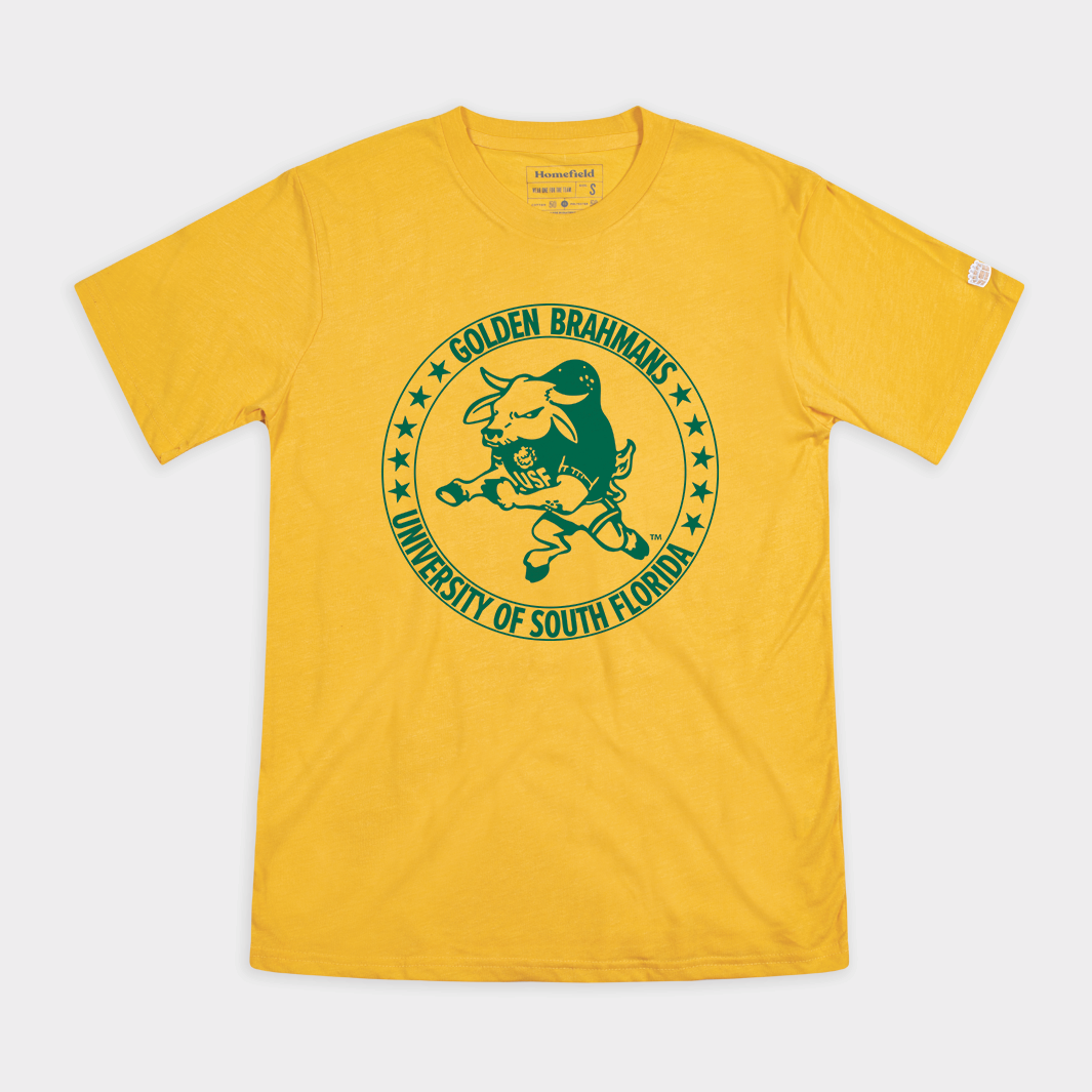 Relive South Florida's Heritage with the Vintage Golden Brahmans Tee