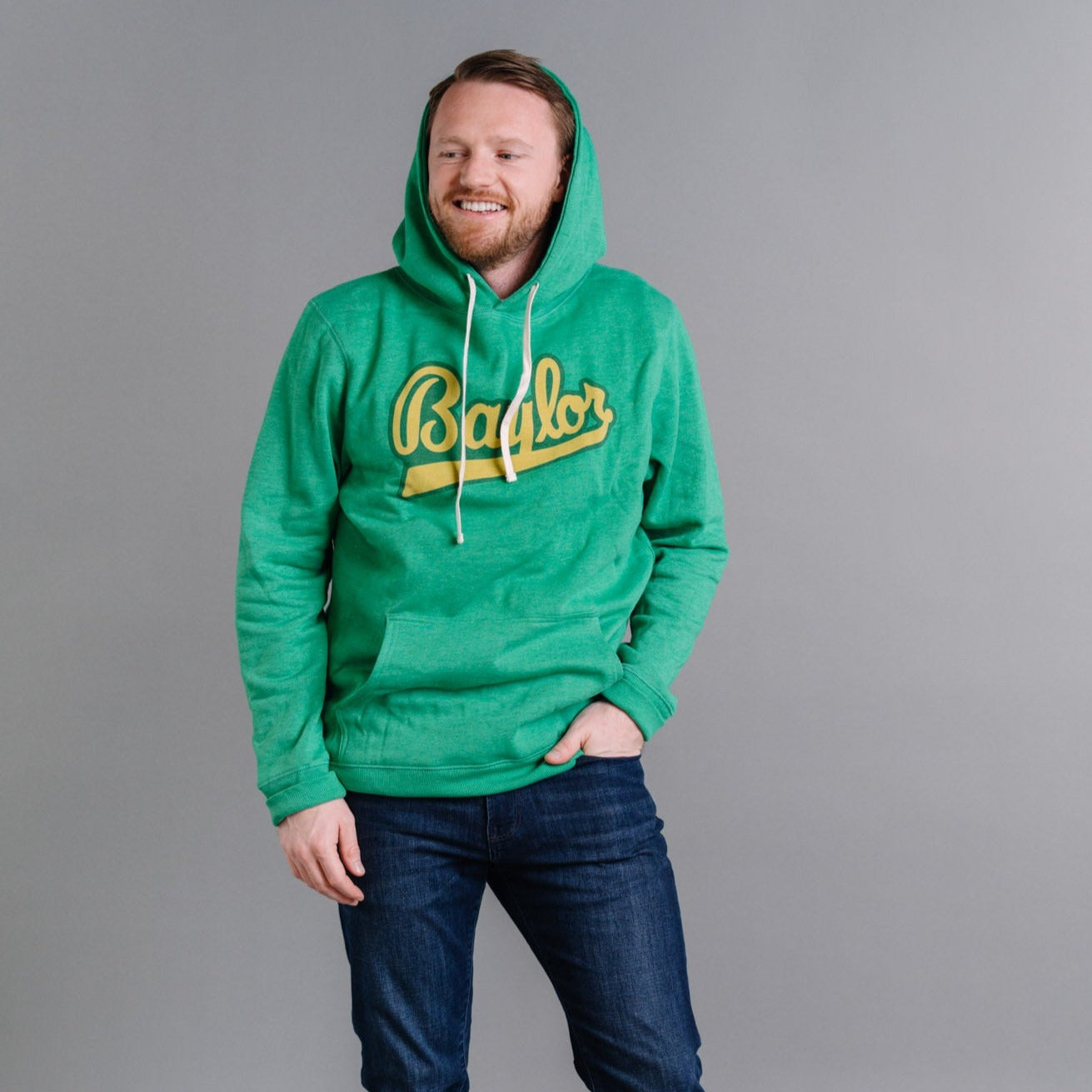 Vintage Baylor Script Hoodie - A Tribute to Baseball Glory