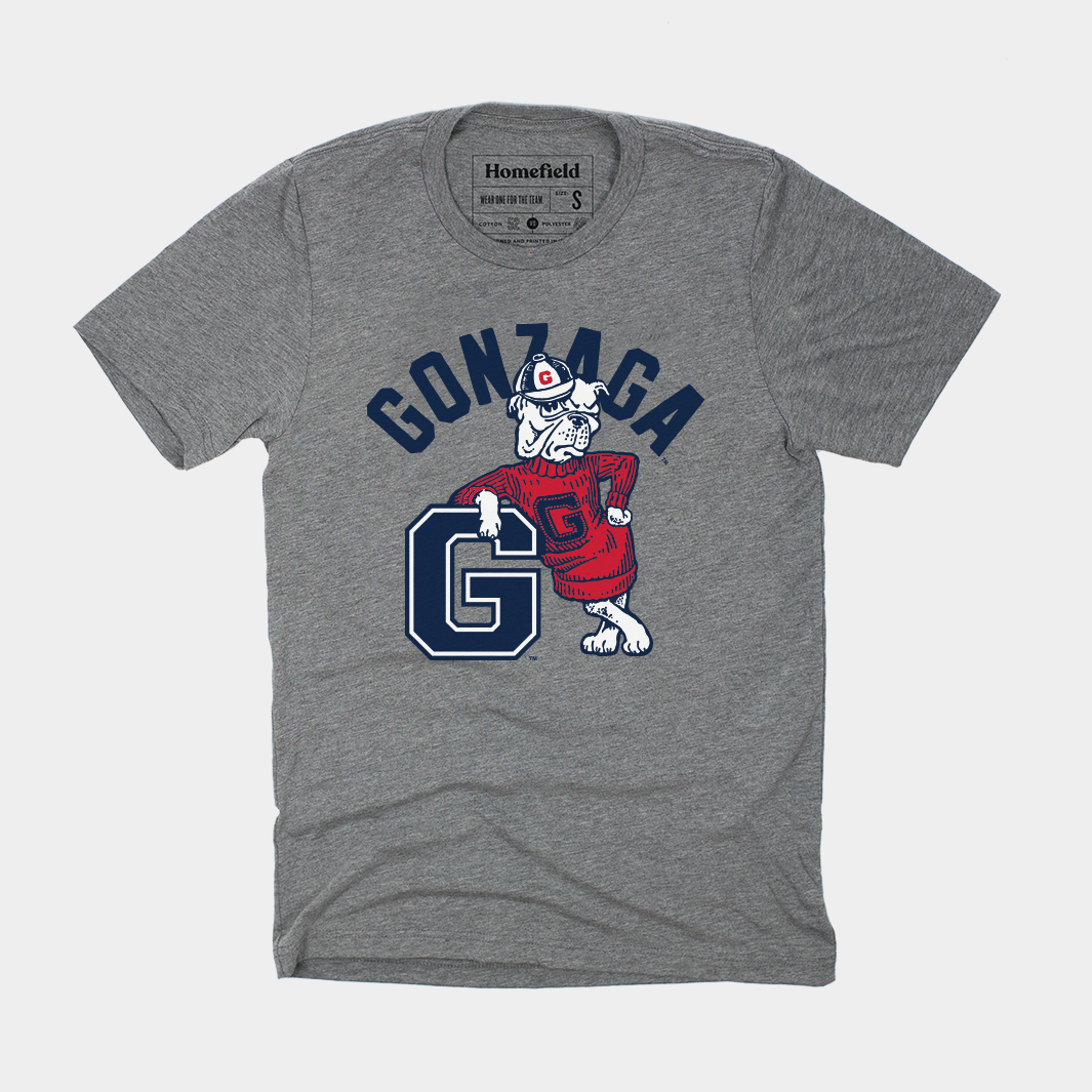 Retro Gonzaga Mascot Tee - A Must-Have for Fans!